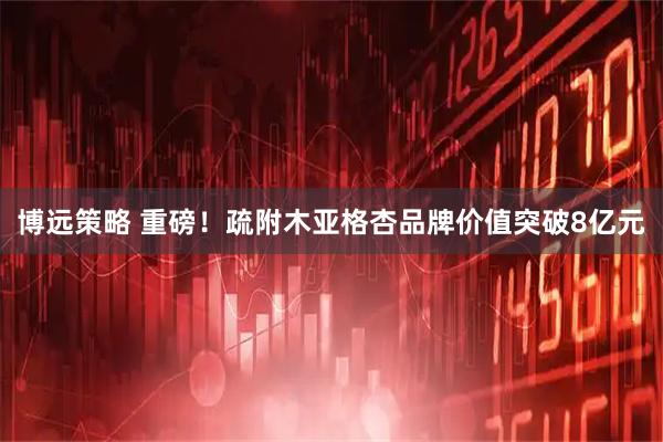 博远策略 重磅！疏附木亚格杏品牌价值突破8亿元